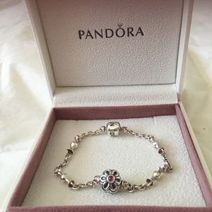 Pandora Sterling 7 inch Charm Bracelet.